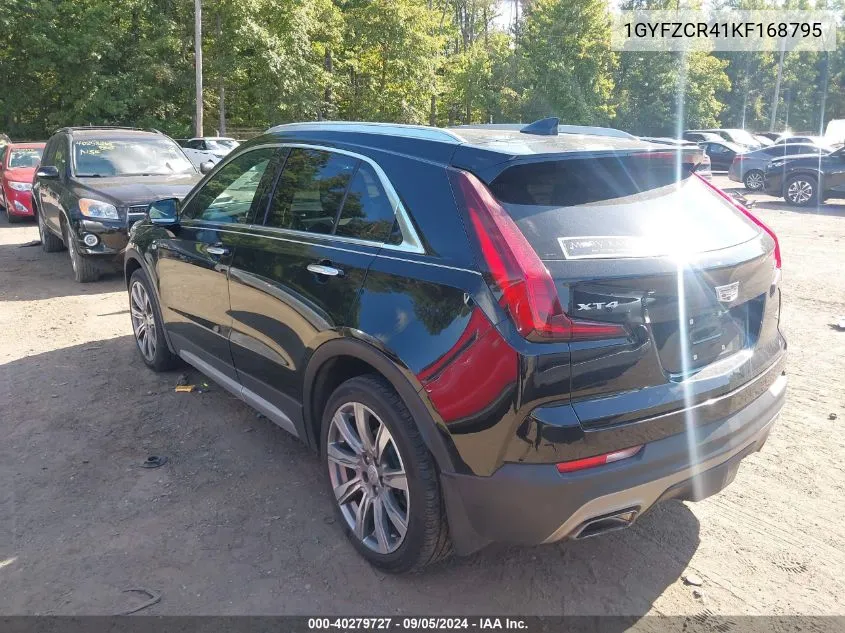 2019 Cadillac Xt4 Premium Luxury VIN: 1GYFZCR41KF168795 Lot: 40279727