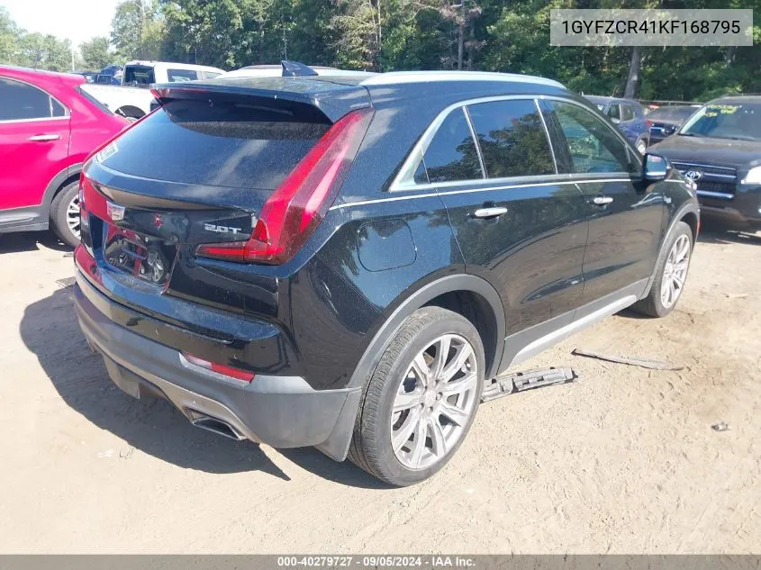 2019 Cadillac Xt4 Premium Luxury VIN: 1GYFZCR41KF168795 Lot: 40279727