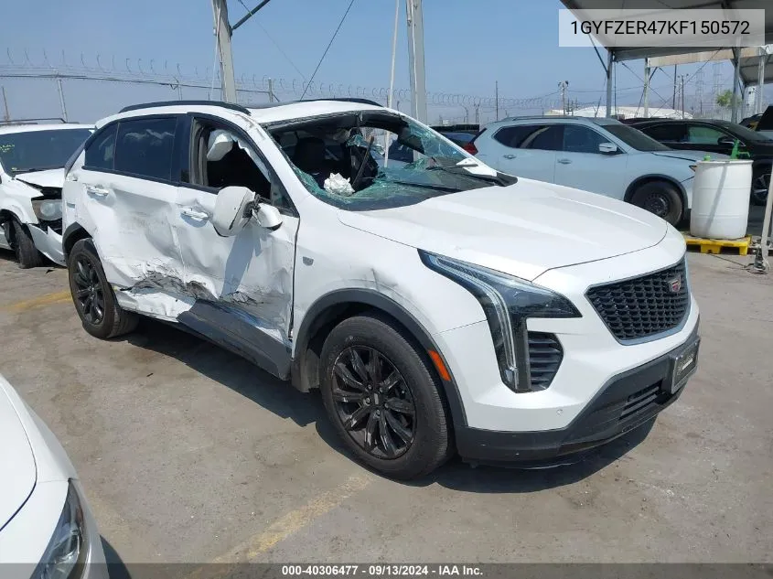 2019 Cadillac Xt4 Sport VIN: 1GYFZER47KF150572 Lot: 40306477