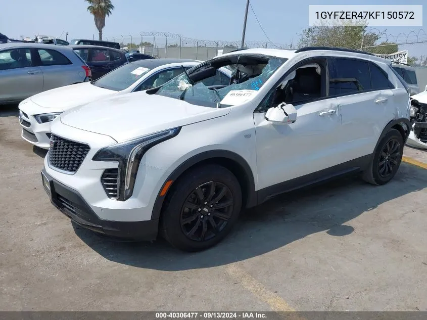 2019 Cadillac Xt4 Sport VIN: 1GYFZER47KF150572 Lot: 40306477