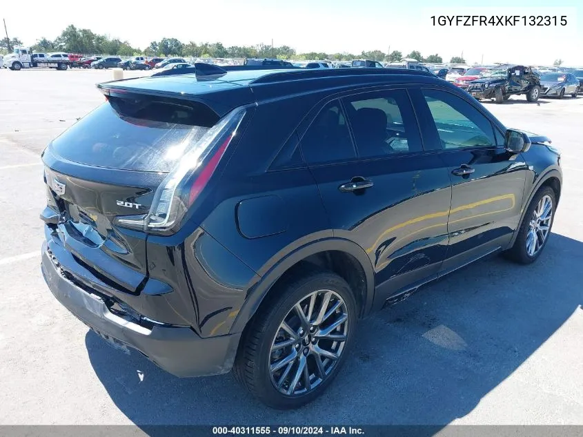 1GYFZFR4XKF132315 2019 Cadillac Xt4 Sport