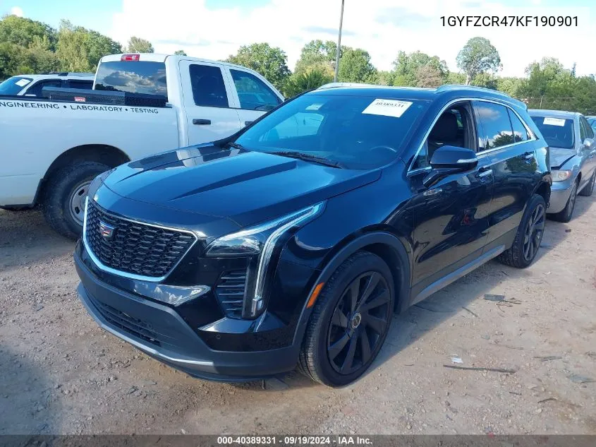 2019 Cadillac Xt4 Premium Luxury VIN: 1GYFZCR47KF190901 Lot: 40389331