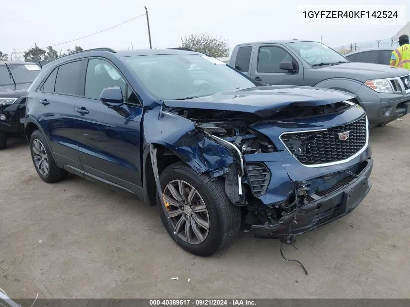 2019 Cadillac Xt4 Sport VIN: 1GYFZER40KF142524 Lot: 40389517