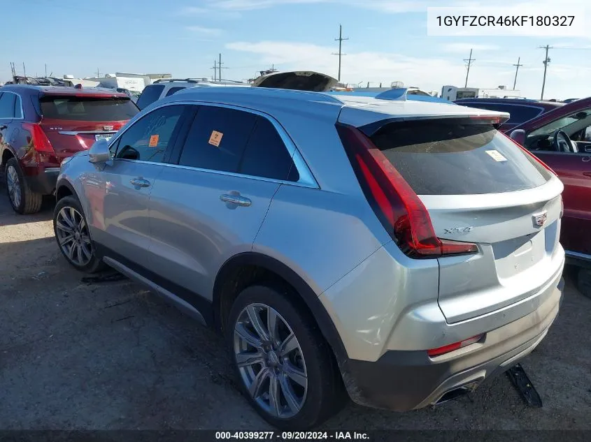 1GYFZCR46KF180327 2019 Cadillac Xt4 Premium Luxury