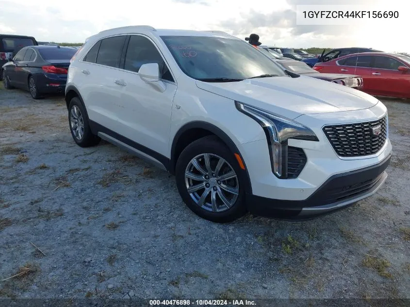 2019 Cadillac Xt4 Fwd Premium Luxury VIN: 1GYFZCR44KF156690 Lot: 40476898