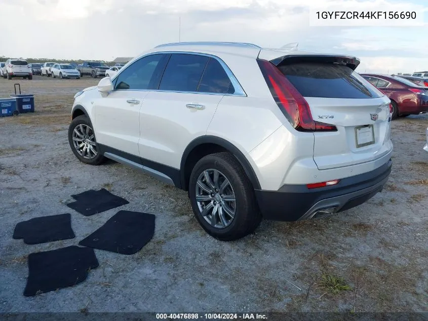 2019 Cadillac Xt4 Fwd Premium Luxury VIN: 1GYFZCR44KF156690 Lot: 40476898