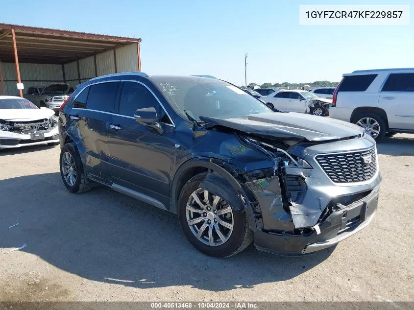 2019 Cadillac Xt4 Fwd Premium Luxury VIN: 1GYFZCR47KF229857 Lot: 40513468