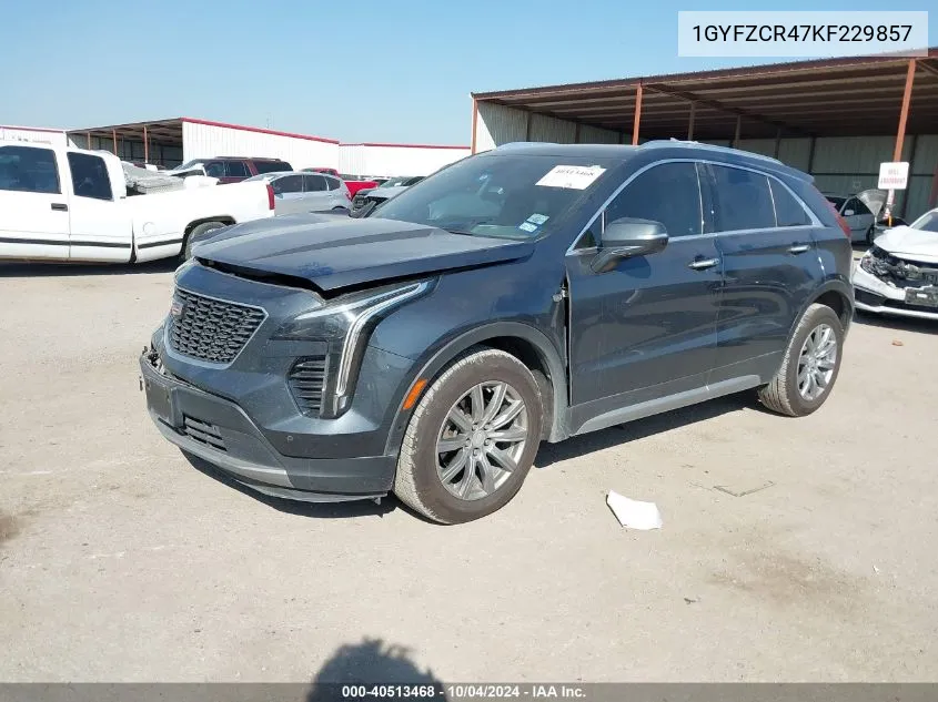 2019 Cadillac Xt4 Fwd Premium Luxury VIN: 1GYFZCR47KF229857 Lot: 40513468