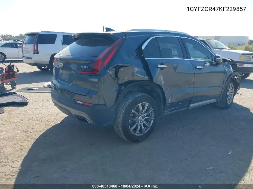 2019 Cadillac Xt4 Fwd Premium Luxury VIN: 1GYFZCR47KF229857 Lot: 40513468