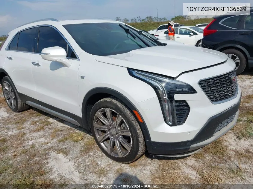 2019 Cadillac Xt4 Fwd Premium Luxury VIN: 1GYFZCR4XKF136539 Lot: 40520175