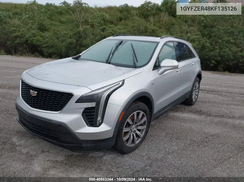 2019 Cadillac Xt4 Sport VIN: 1GYFZER48KF135126 Lot: 40553344