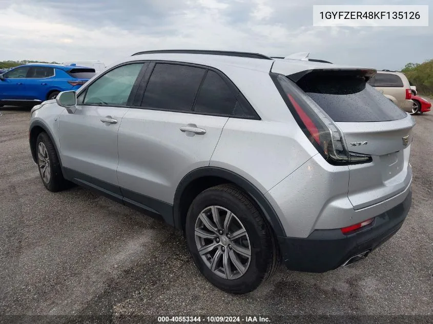 2019 Cadillac Xt4 Sport VIN: 1GYFZER48KF135126 Lot: 40553344