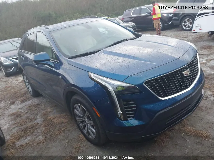 1GYFZFR41KF103253 2019 Cadillac Xt4 Sport