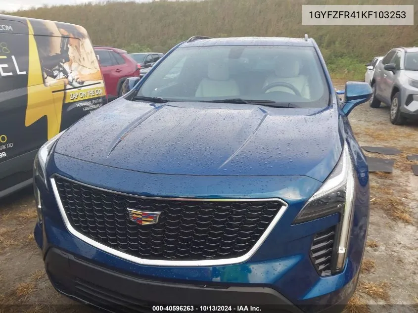 1GYFZFR41KF103253 2019 Cadillac Xt4 Sport