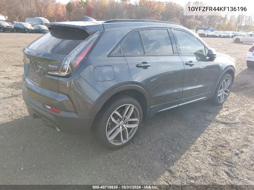 2019 Cadillac Xt4 Sport VIN: 1GYFZFR44KF136196 Lot: 40719838