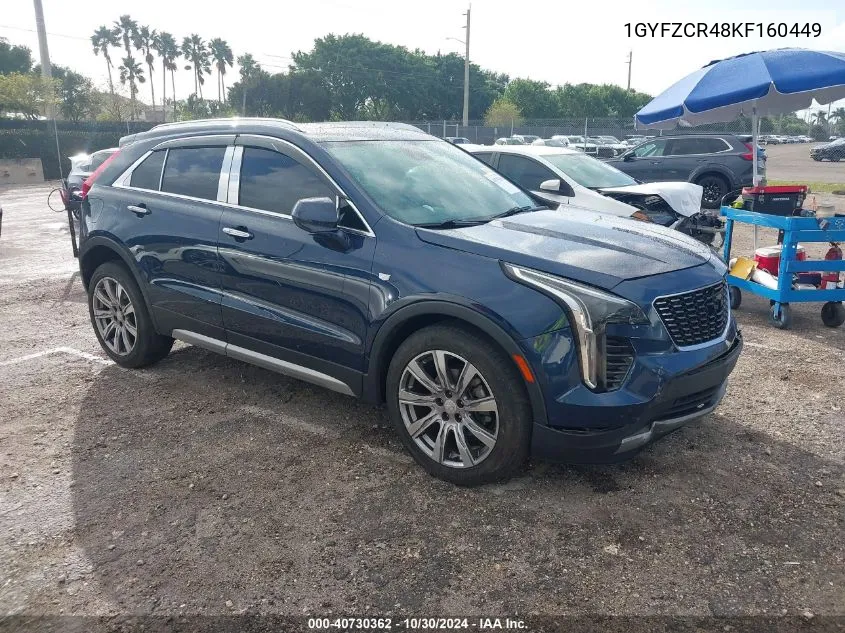 2019 Cadillac Xt4 Premium Luxury VIN: 1GYFZCR48KF160449 Lot: 40730362