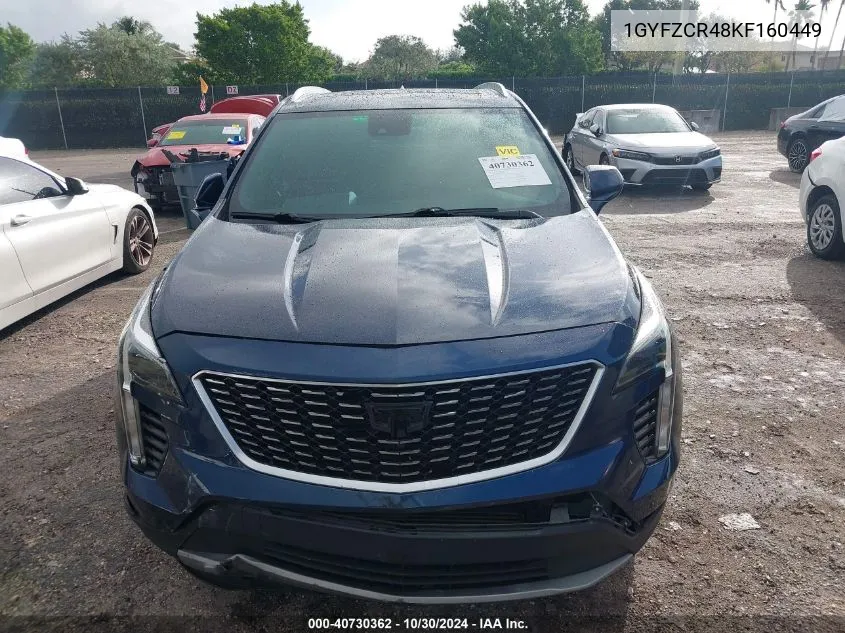 2019 Cadillac Xt4 Premium Luxury VIN: 1GYFZCR48KF160449 Lot: 40730362