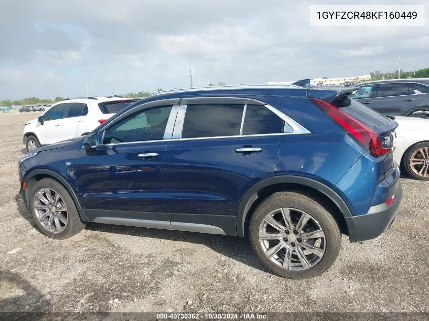 2019 Cadillac Xt4 Premium Luxury VIN: 1GYFZCR48KF160449 Lot: 40730362