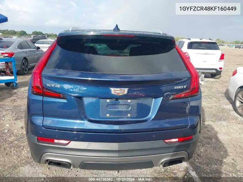 2019 Cadillac Xt4 Premium Luxury VIN: 1GYFZCR48KF160449 Lot: 40730362