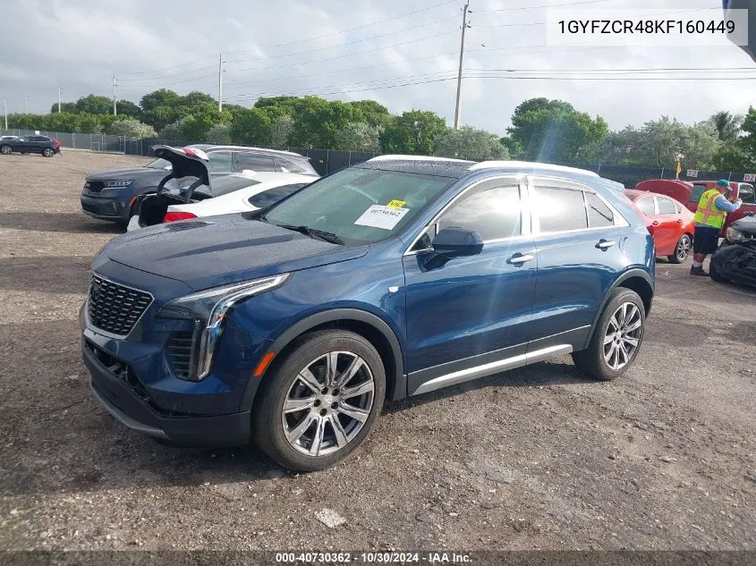 2019 Cadillac Xt4 Premium Luxury VIN: 1GYFZCR48KF160449 Lot: 40730362