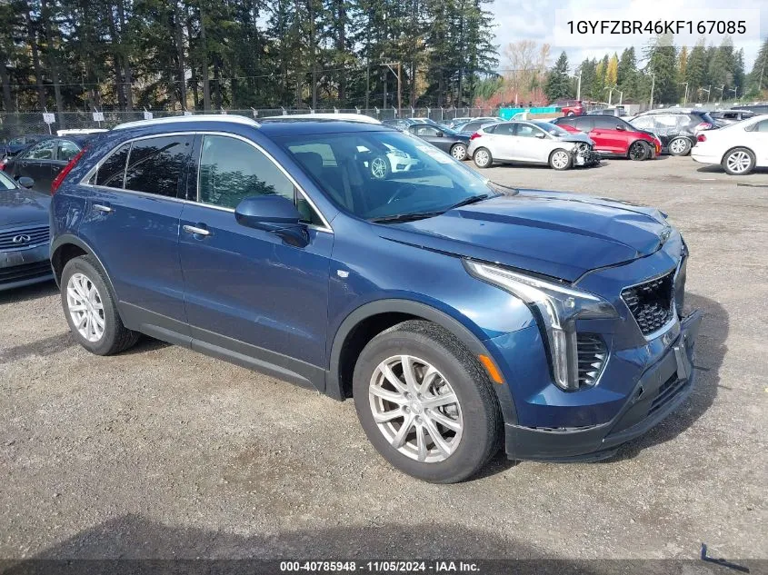 2019 Cadillac Xt4 Luxury VIN: 1GYFZBR46KF167085 Lot: 40785948