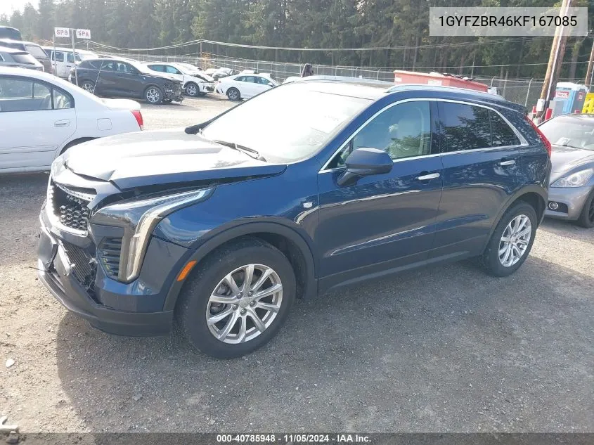 2019 Cadillac Xt4 Luxury VIN: 1GYFZBR46KF167085 Lot: 40785948