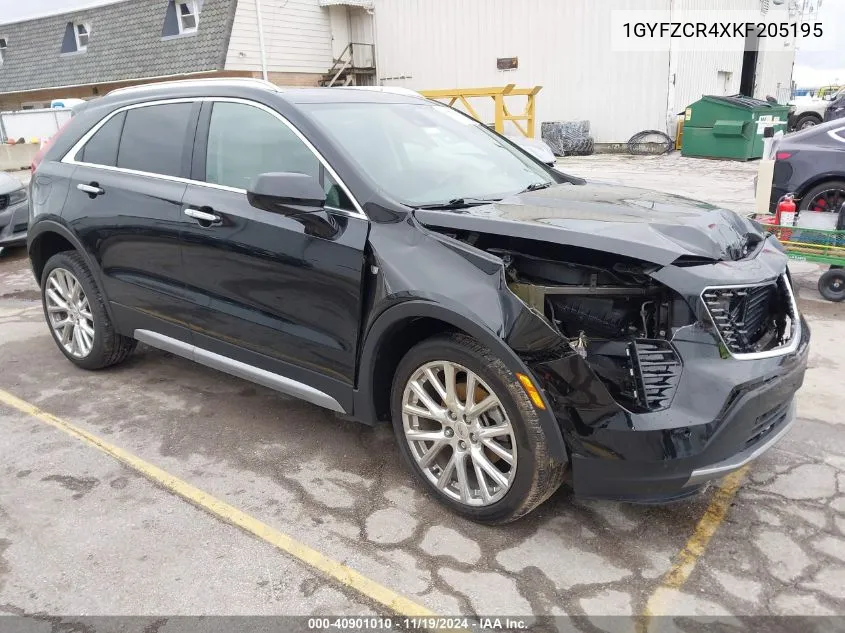 2019 Cadillac Xt4 Premium Luxury VIN: 1GYFZCR4XKF205195 Lot: 40901010