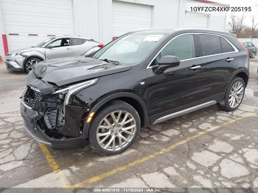 2019 Cadillac Xt4 Premium Luxury VIN: 1GYFZCR4XKF205195 Lot: 40901010