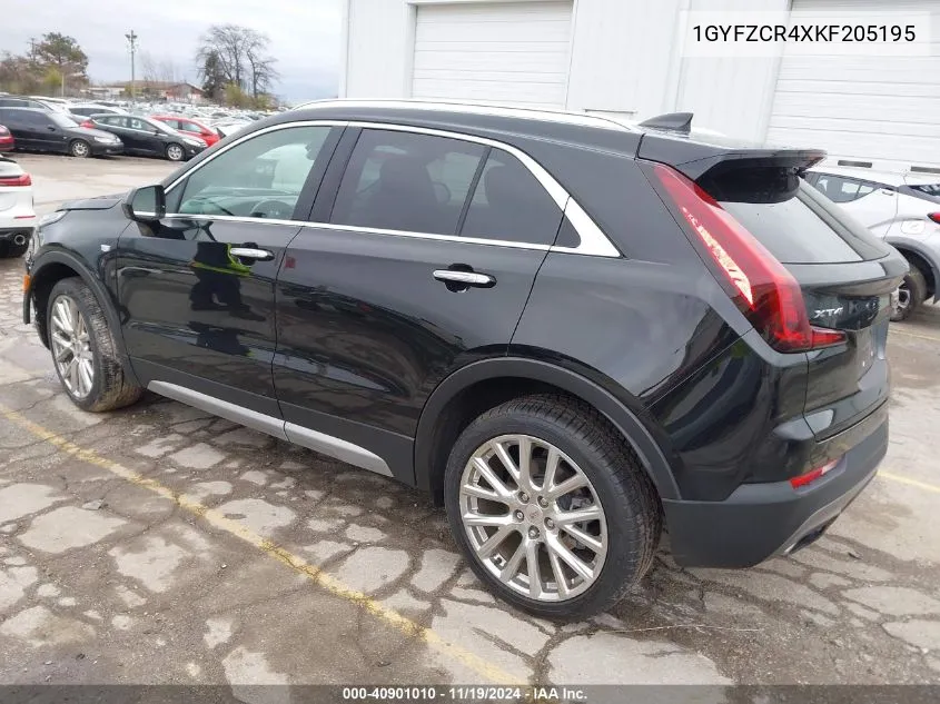 2019 Cadillac Xt4 Premium Luxury VIN: 1GYFZCR4XKF205195 Lot: 40901010