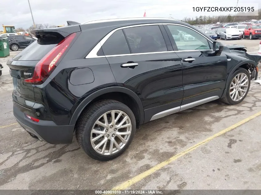 2019 Cadillac Xt4 Premium Luxury VIN: 1GYFZCR4XKF205195 Lot: 40901010