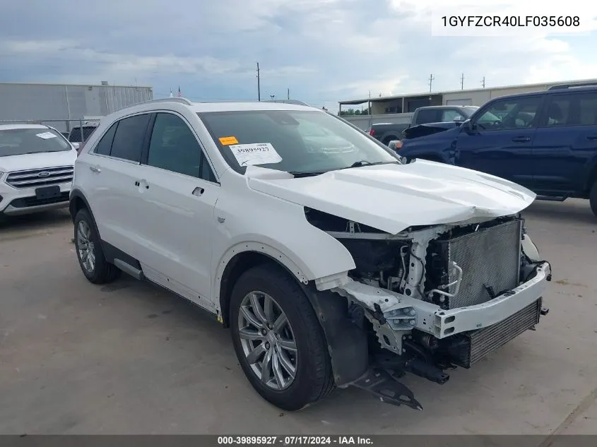 2020 Cadillac Xt4 Fwd Premium Luxury VIN: 1GYFZCR40LF035608 Lot: 39895927