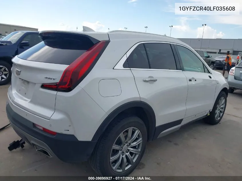 1GYFZCR40LF035608 2020 Cadillac Xt4 Fwd Premium Luxury