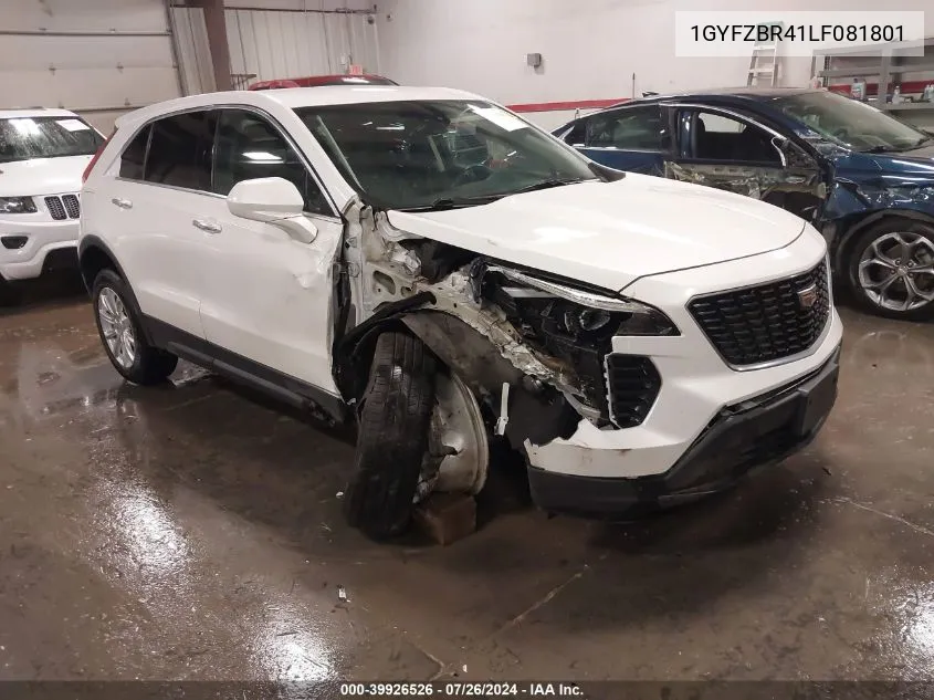 1GYFZBR41LF081801 2020 Cadillac Xt4 Luxury