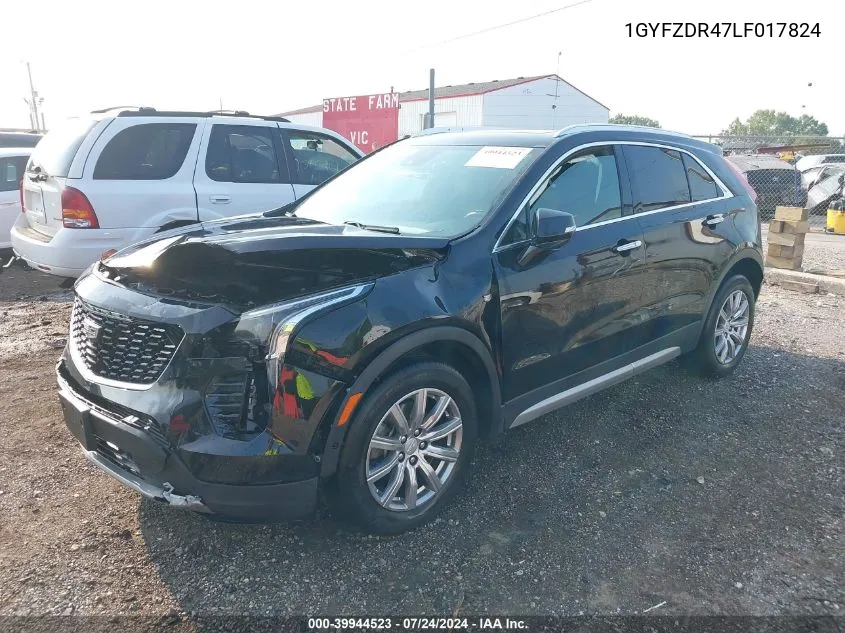 1GYFZDR47LF017824 2020 Cadillac Xt4 Awd Premium Luxury