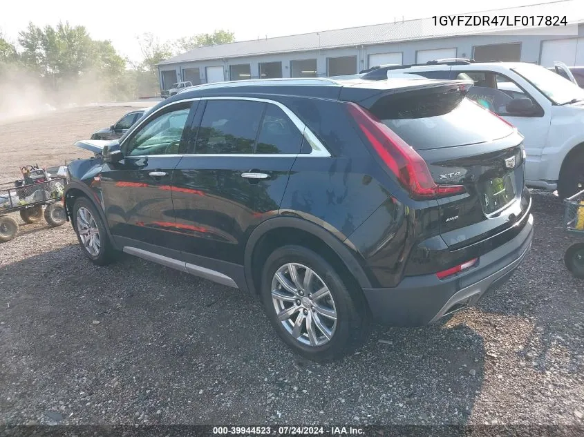 1GYFZDR47LF017824 2020 Cadillac Xt4 Awd Premium Luxury