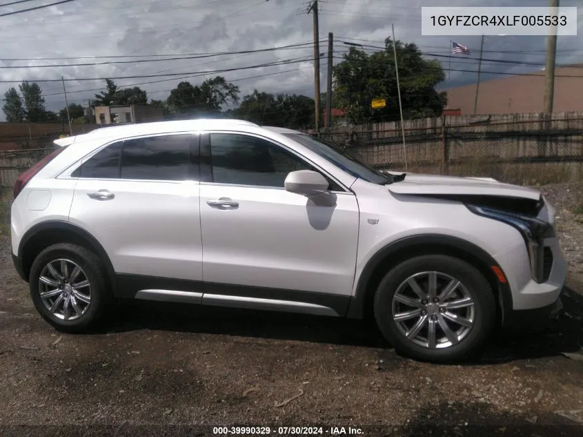 2020 Cadillac Xt4 Fwd Premium Luxury VIN: 1GYFZCR4XLF005533 Lot: 39990329