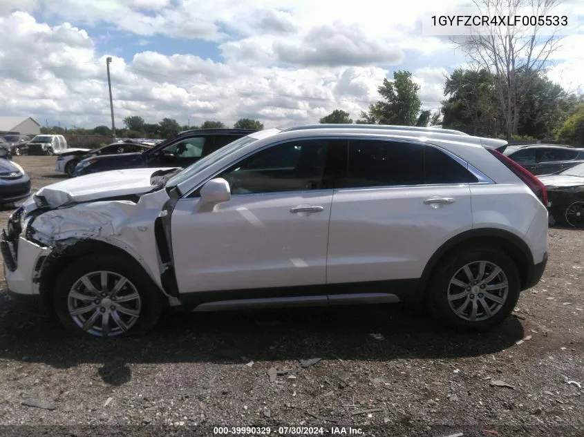 2020 Cadillac Xt4 Fwd Premium Luxury VIN: 1GYFZCR4XLF005533 Lot: 39990329