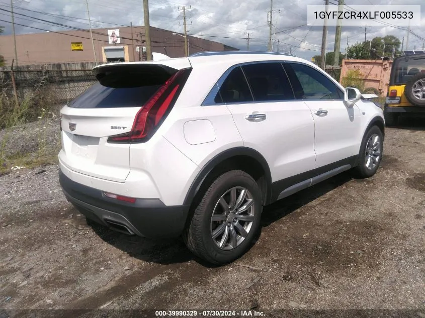 1GYFZCR4XLF005533 2020 Cadillac Xt4 Fwd Premium Luxury