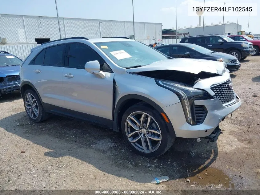 2020 Cadillac Xt4 Fwd Sport VIN: 1GYFZER44LF102545 Lot: 40059985