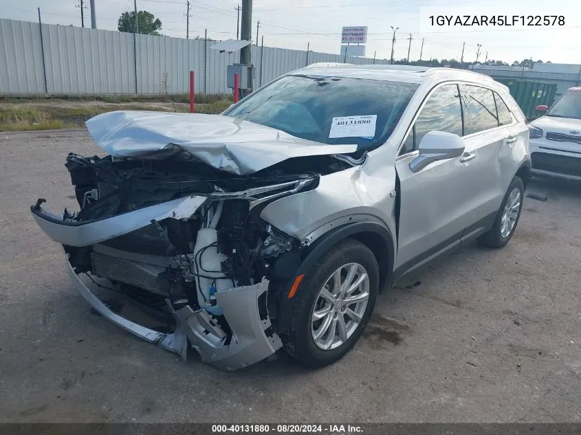 2020 Cadillac Xt4 Luxury VIN: 1GYAZAR45LF122578 Lot: 40131880