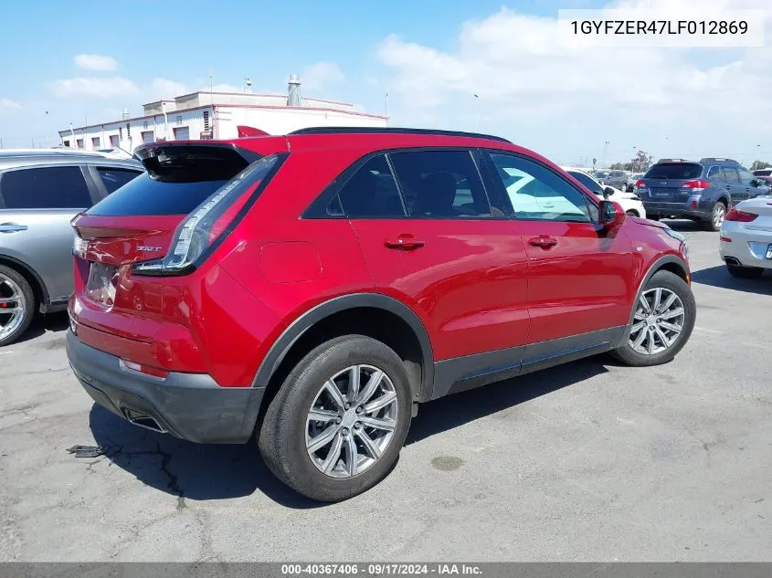 2020 Cadillac Xt4 Fwd Sport VIN: 1GYFZER47LF012869 Lot: 40367406