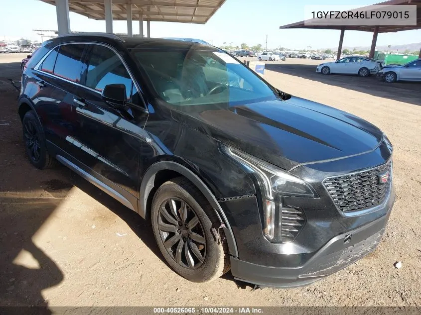 2020 Cadillac Xt4 Fwd Premium Luxury VIN: 1GYFZCR46LF079015 Lot: 40526065