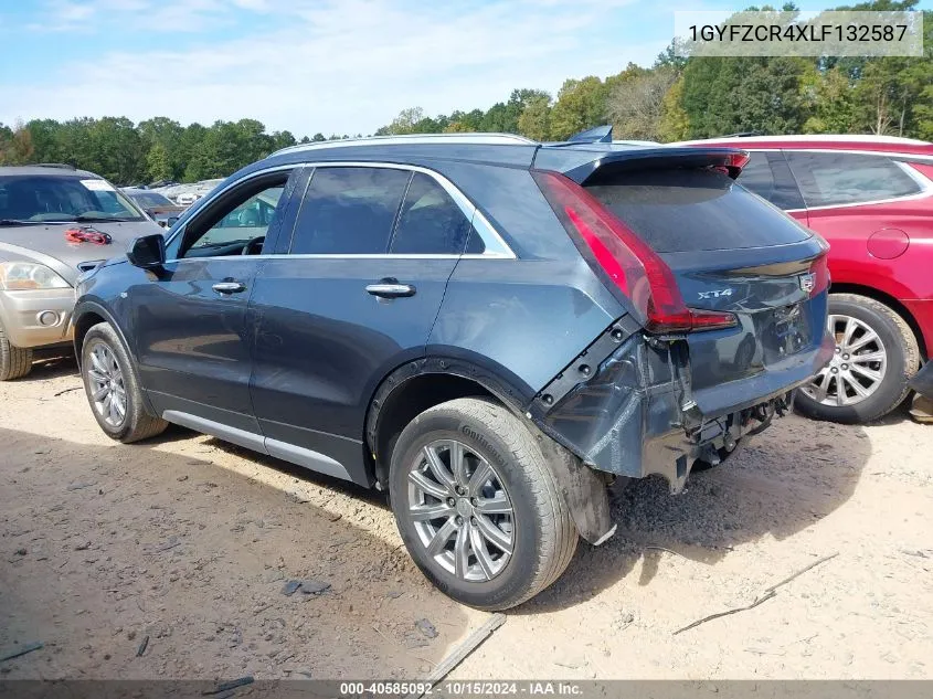 2020 Cadillac Xt4 Fwd Premium Luxury VIN: 1GYFZCR4XLF132587 Lot: 40585092