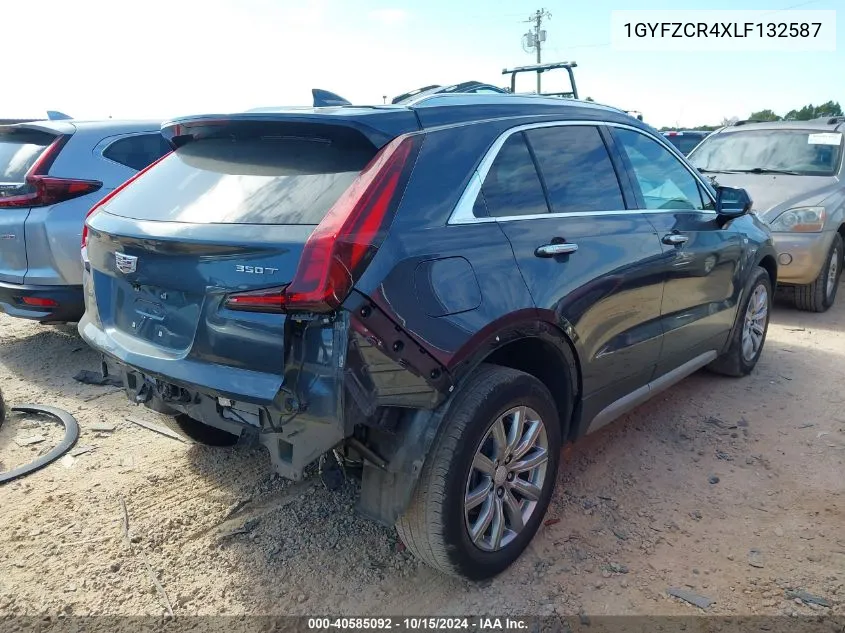 2020 Cadillac Xt4 Fwd Premium Luxury VIN: 1GYFZCR4XLF132587 Lot: 40585092