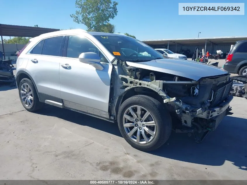 2020 Cadillac Xt4 Fwd Premium Luxury VIN: 1GYFZCR44LF069342 Lot: 40585777