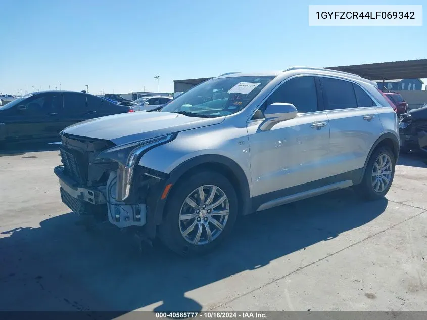 2020 Cadillac Xt4 Fwd Premium Luxury VIN: 1GYFZCR44LF069342 Lot: 40585777