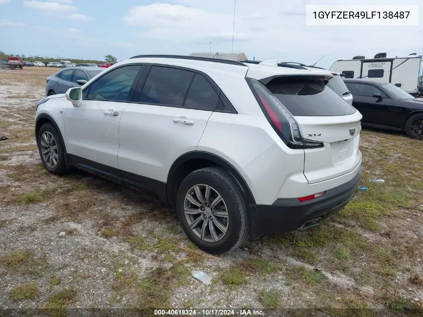 2020 Cadillac Xt4 Fwd Sport VIN: 1GYFZER49LF138487 Lot: 40618324