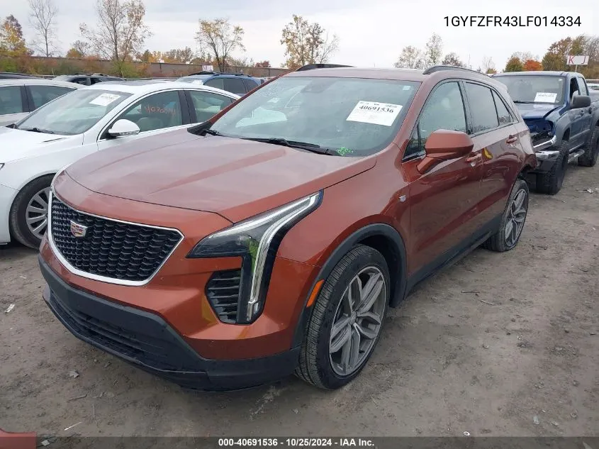 2020 Cadillac Xt4 Awd Sport VIN: 1GYFZFR43LF014334 Lot: 40691536