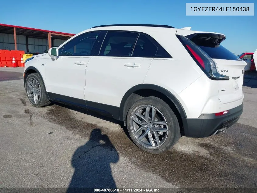 2020 Cadillac Xt4 Awd Sport VIN: 1GYFZFR44LF150438 Lot: 40786610