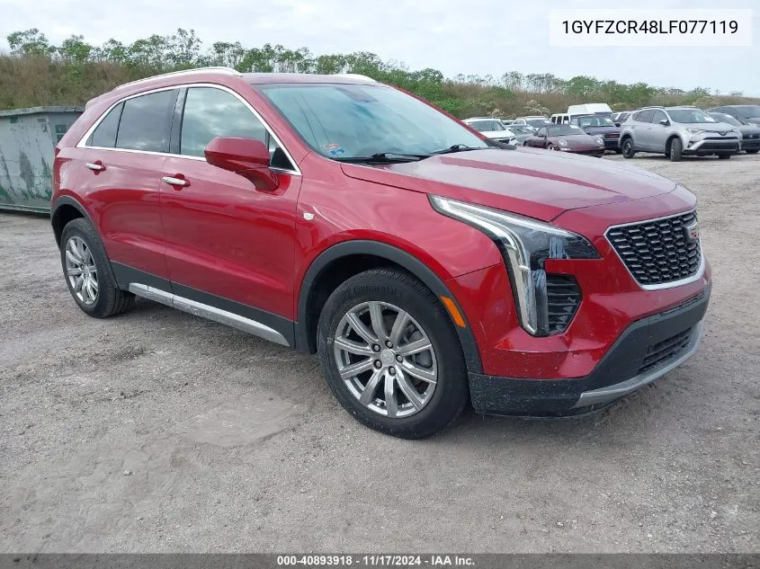 2020 Cadillac Xt4 Fwd Premium Luxury VIN: 1GYFZCR48LF077119 Lot: 40893918